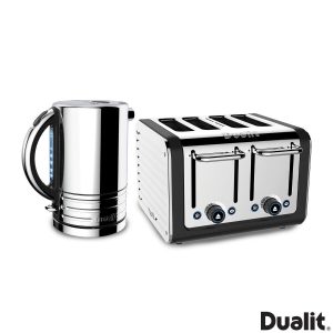Dualit Architect Kettle & 4 Slot Toaster, Matt Black