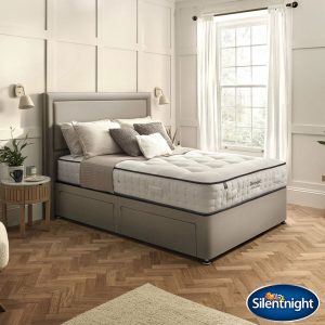 Silentnight British Wool 2400 Pocket Mattress & Sandstone Divan in 4 Sizes