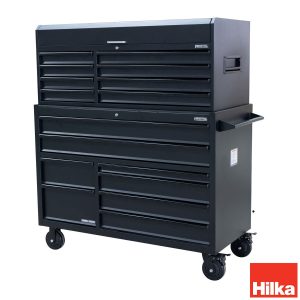 Hilka 55" (140cm) Industrial 16 Drawer Tool Trolley and Chest