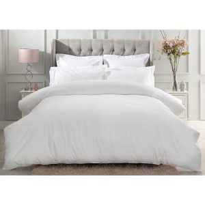 Belledorm Egyptian Cotton Sateen 1000 Thread Count White Duvet Cover, in 4 Sizes