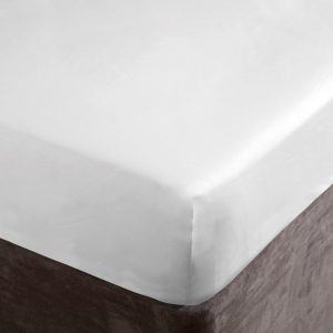 Belledorm Pure Egyptian Cotton Sateen 1000 Thread Count White Fitted Sheet in 4 Sizes
