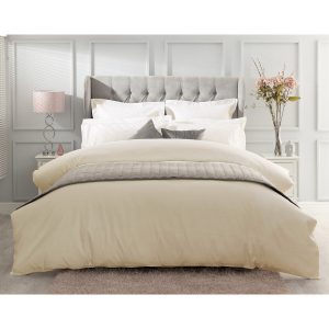 Belledorm Pure Egyptian Cotton Sateen 1000 Thread Count Bedding Bundle in 4 sizes, Ivory