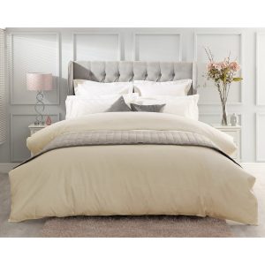 Belledorm Egyptian Cotton Sateen 1000 Thread Count Ivory Duvet Cover, in 4 Sizes