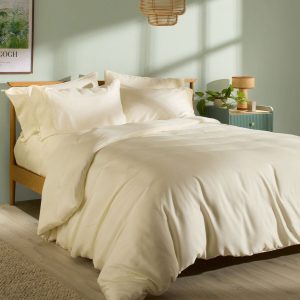 Panda Signature+ Bamboo Lyocell 320 Thread Count Cream Bedding Set, in 4 Sizes