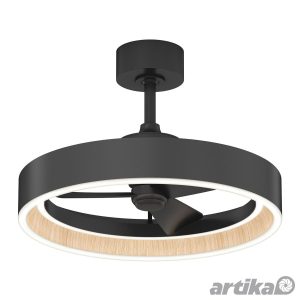 Artika Alton 24" (61cm) Wood Accent Fan Light with Remote Control