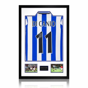 Paolo Di Canio Signed Framed Sheffield Wednesday 1998 Football Home Shirt including 2 Photos