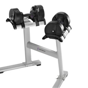 StairMaster 88lbs (40kg) TwistLock Adjustable Dumbbell Set with Stand
