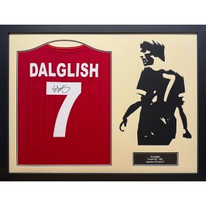 Kenny Dalglish Signed Framed 1986 Liverpool Football Shirt