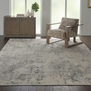 Rustic Textures Mottled Grey Rug in 3 Sizes
