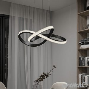 Artika Morgan Pendant LED Light in Black