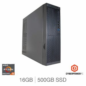 CyberPower, AMD Ryzen 5, 16GB RAM, 500GB SSD, Desktop PC