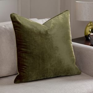 Paoletti Luxe Velvet Feather Fill Cushion 2 Pack in 5 Colours, 55 x 55 cm