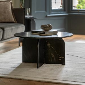 Gallery Amalfi Black Marble Coffee Table