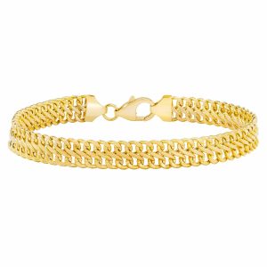 14ct Yellow Gold Infinity Link Bracelet