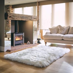 Bowron Sheepskin Area Rug in 5 Colours, 120 x 180 cm