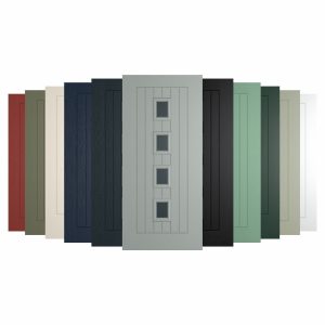 Amsterdam Composite Front Door with Installation up to 1m wide, in Various Colours