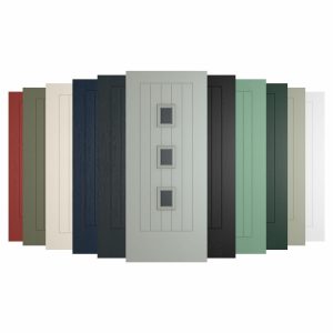 Rotterdam Composite Front Door with Installation up to 1m, in Various Colours