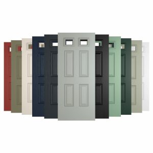 Athens 2 Composite Front Door with Installation up to 1m wide, in Various Colours