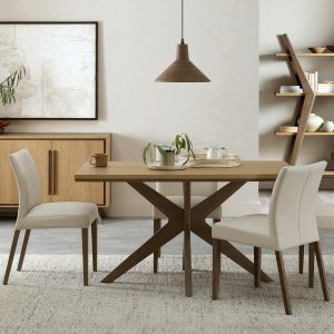 Bentley Designs Kristen Light Oak Dining Table, Seats 4