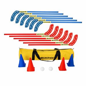 Eurohoc Floorball Hockey Set in 2 Sizes