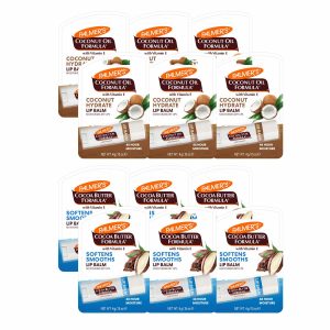 Palmers Lip Balm, Cocoa Butter or Coconut Oil, 6 Pack