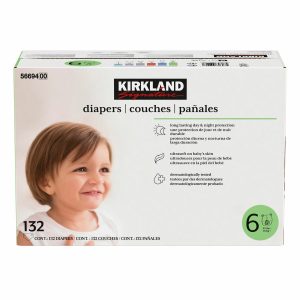 Kirkland Signature Nappies, Size 6, 132 Pack
