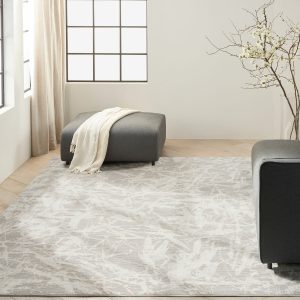 Calvin Klein Rush Grey Ivory Rug, in 2 Sizes