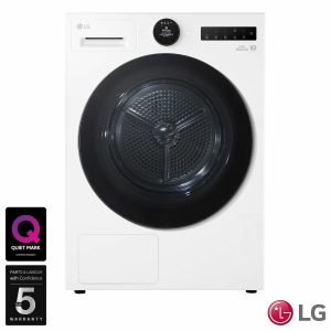 LG Series 7 AI Dry, RHX7010TWB, 10kg Heat Pump Tumble Dryer, A+++ Rated in White