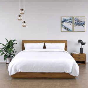 Panda 100% Bamboo White Duvet Cover Set in 4 Sizes
