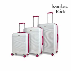 Rock Love Island 3 Piece Hardside Luggage Set in 4 Colours