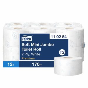 Tork Mini Soft Jumbo Premium Toilet Roll, 12 x 170m