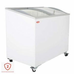Contender FZI022 290L Commercial Ice Cream Freezer, F Rated in White