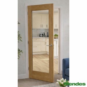 Mendes Internal Prefinished Internal Door - Oak Wiltshire Glazed in 3 Sizes