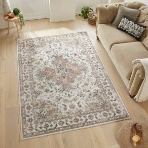 Concept Looms Liberty Neutral Washable Rug, in 3 Sizes
