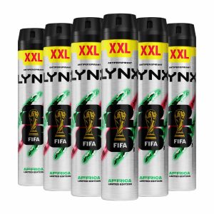Lynx Africa Anti-Perspirant, 6 x 300ml