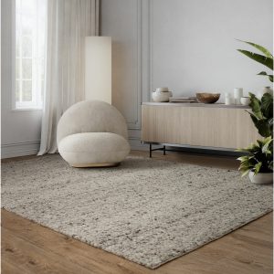 Adler Bouclé Wool Silver Rug, in 3 Sizes