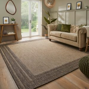 Concept Looms Sumac Beige Brown Indoor Outdoor Rug, in 3 Sizes