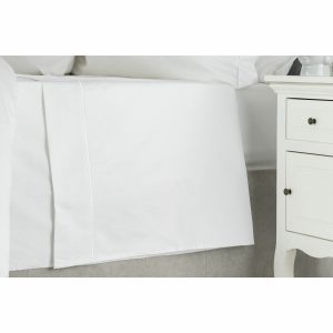 Belledorm Egyptian Cotton 1000 Thread Count White Flat Sheet, in 2 Sizes