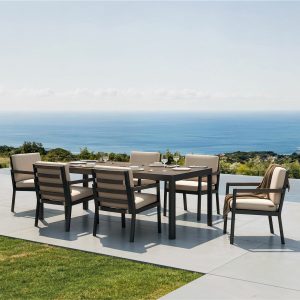 Mirador Prado 7 Piece Deep Seating Dining Set + Cover