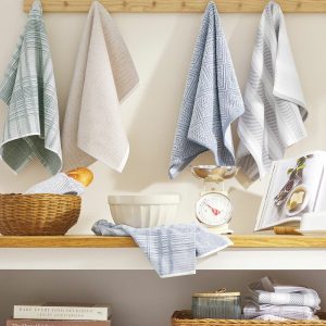 Town & Country Organic Kitchen Towels 8 Pack, in 3 Designs