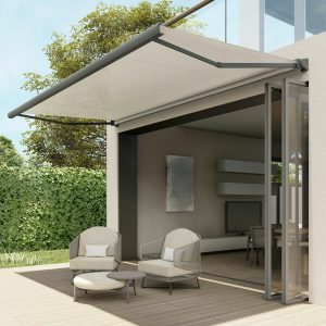 Olympus Awnings Aphrodite Outdoor Patio Awning up to 1.5m Projection, Fully Installed