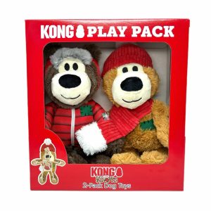 KONG Wild Knots Bears Dog Toys, 2 Pack
