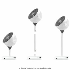 IRIS Woozoo STF-360DC-N 360 Pedestal Air Circulator in White/Grey