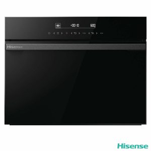 Hisense Hi6 BlackLine BIM45342ADBGUK Built-In Electric Single Oven with Microwave, in Black