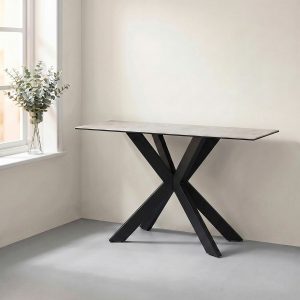 Indus Valley Arden Sand Ceramic Console Table