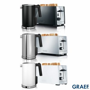 Graef 1.2L Kettle & 4 Slice Toaster Bundle in 3 Colours
