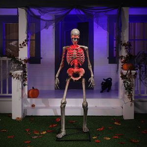 Halloween 6ft (11.8m) Animated Skeleton With LED Eyes