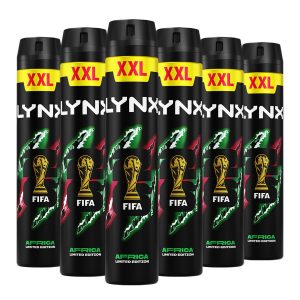 Lynx Africa Bodyspray, 6 x 300ml