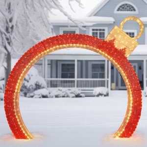 9ft (2.7m) LED Ornament Arch With LED Lights