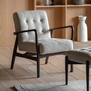 Gallery Humber Natural Faux Sheepskin Armchair